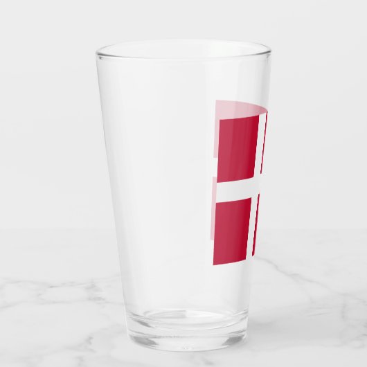 Deense vlag glas (Rechts)