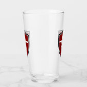 Deense vlag glas (Rechts)