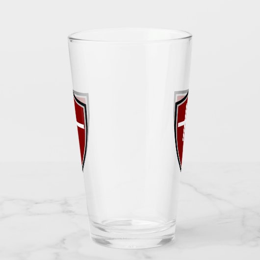 Deense vlag glas (Rechts)