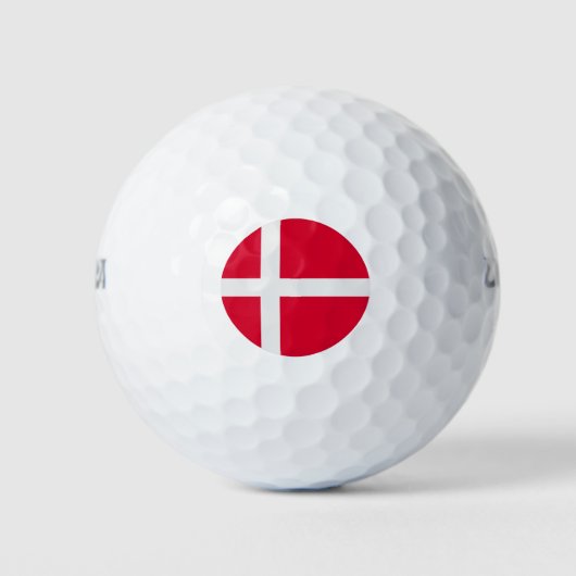 Deense vlag golfballen (Voorkant)