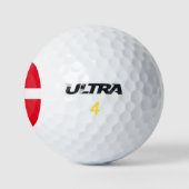 Deense vlag golfballen (Logo)