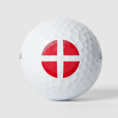 Deense vlag golfballen (Voorkant)