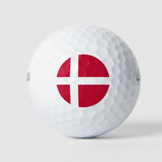 Deense vlag golfballen (Voorkant)