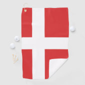 Deense vlag golfhanddoek (Insitu)