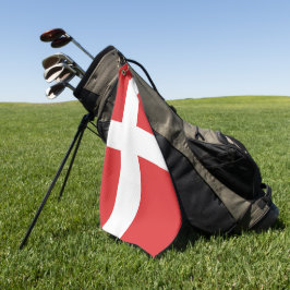 Deense vlag golfhanddoek