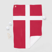 Deense vlag golfhanddoek (Insitu)
