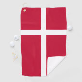 Deense vlag golfhanddoek (Insitu)