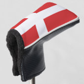 Deense vlag golfheadcover (3/4 voorkant)