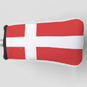 Deense vlag golfheadcover (Voorkant)