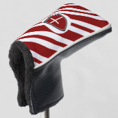 Deense vlag golfheadcover (3/4 voorkant)