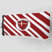 Deense vlag golfheadcover (Voorkant)