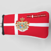 Deense vlag golfheadcover (Voorkant)
