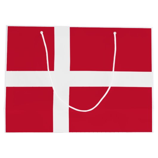 Deense vlag groot cadeauzakje (Achterkant)