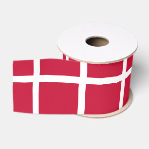 Deense vlag grosgrain lint