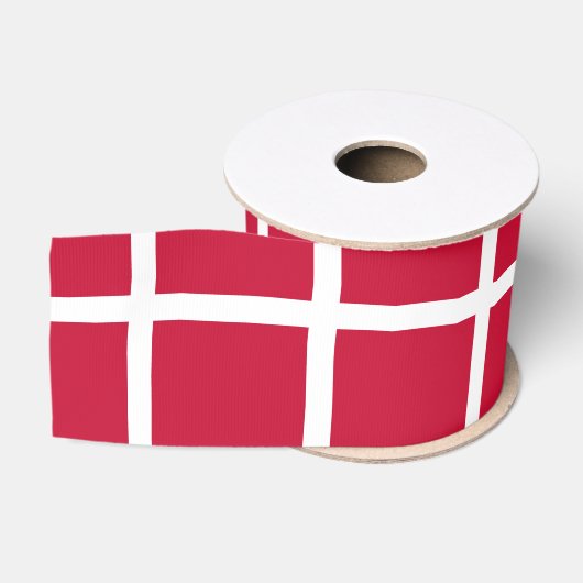 Deense vlag grosgrain lint (Spoel)