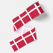 Deense vlag grosgrain lint (Achterkant)