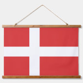 Deense vlag hangend wandkleed (Voorkant)