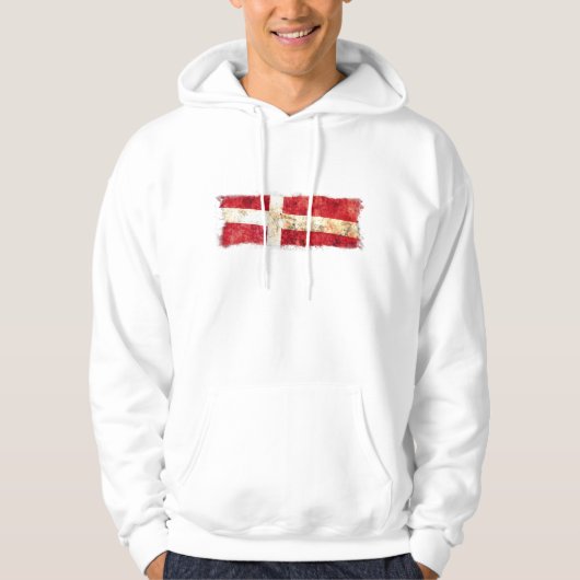 Deense vlag hoodie (Voorkant)