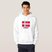 Deense vlag hoodie (Voorkant volledig)
