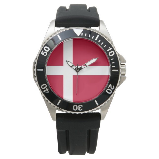 Deense vlag horloge (Voorkant)