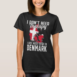 Deense vlag I Denemarken Vlag I Vakantie Denemarke T-shirt