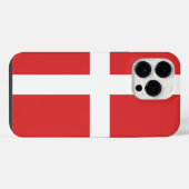 Deense vlag iPhone hoesje (Achterkant horizontaal)