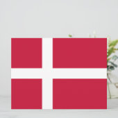 Deense vlag kaart (Staand voorkant)