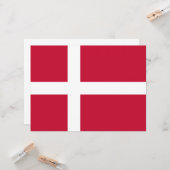 Deense vlag kaart (Voorkant / Achterkant in situ)