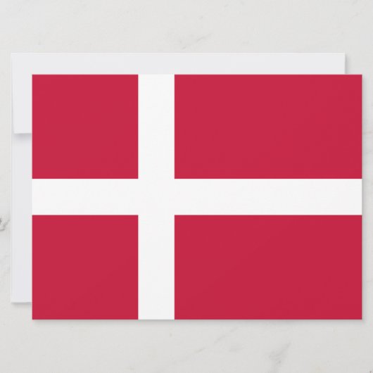 Deense vlag kaart (Voorkant)