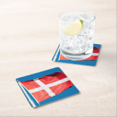 Deense vlag kartonnen onderzetters (Insitu)
