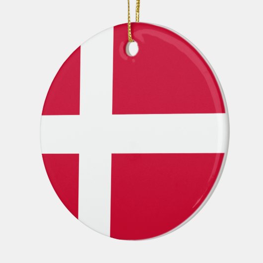 Deense vlag keramisch ornament (Links)