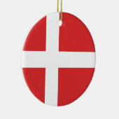 Deense vlag keramisch ornament (Rechts)