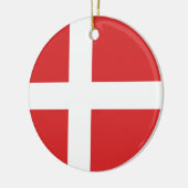 Deense vlag keramisch ornament (Links)