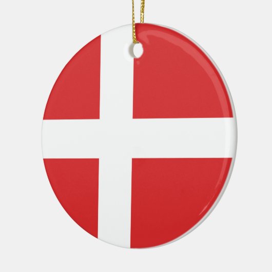 Deense vlag keramisch ornament (Links)