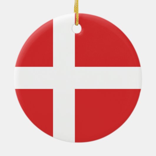 Deense vlag keramisch ornament (Achterkant)