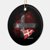 Deense vlag keramisch ornament (Links)