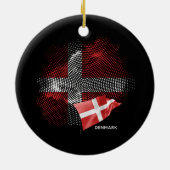 Deense vlag keramisch ornament (Achterkant)
