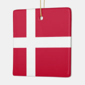 Deense vlag keramisch ornament (Links)
