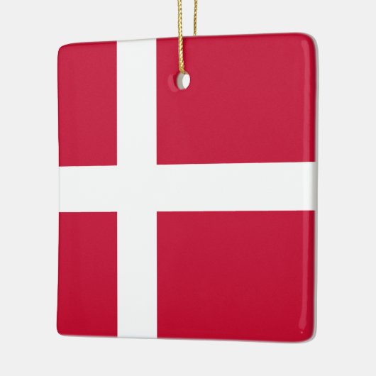 Deense vlag keramisch ornament (Links)