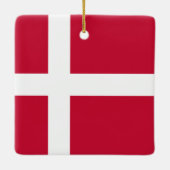 Deense vlag keramisch ornament (Achterkant)