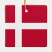 Deense vlag keramisch ornament (Voorkant)