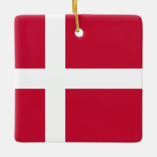 Deense vlag keramisch ornament