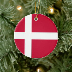 Deense vlag keramisch ornament