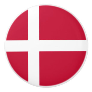 Deense vlag keramische knop