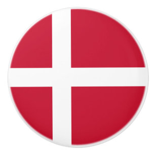 Deense vlag keramische knop