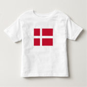 Deense vlag kinder shirts (Voorkant)