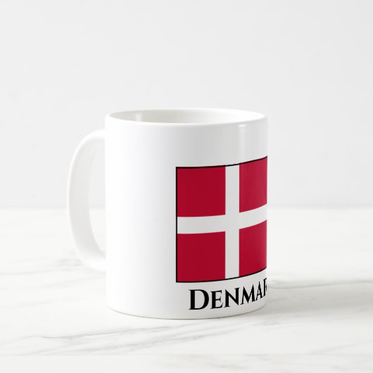 Deense vlag koffiemok (Voorkant links)