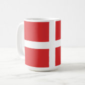 Deense vlag koffiemok (Voorkant links)