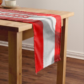 Deense vlag korte tafelloper (Voorbeeld)