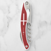 Deense vlag kurkentrekker (Achterkant)